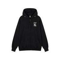 Felpa Con Cappuccio e Zip "Gothic Lettering"