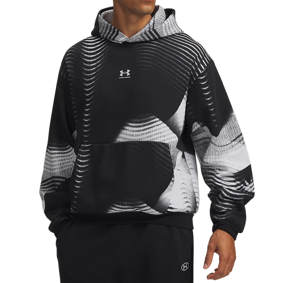 Felpa Icon Fleece Printed Uomo 77-6016615 0008 UNDER ARMOR 